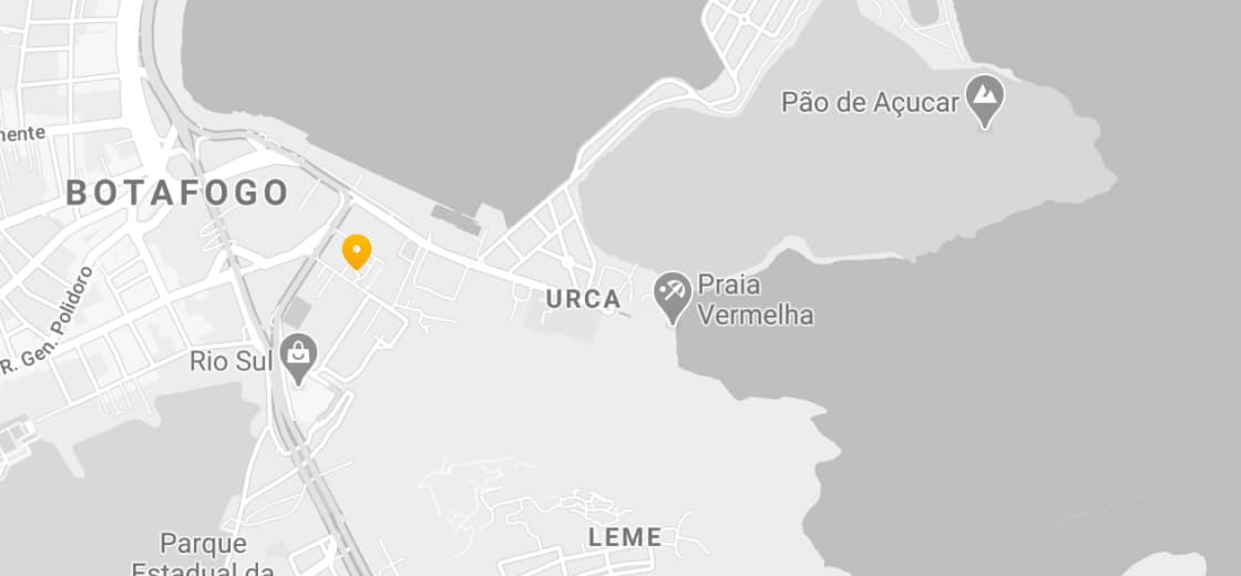 mapa marcando o endereço no rio de janeiro